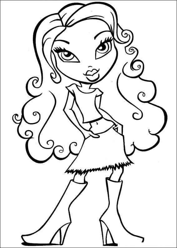 Desenho de Bratz Desenho Colorir Imprimir 12
