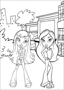 Desenho de Bratz Desenho Colorir Imprimir 17