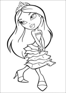 Desenho de Bratz Desenho Colorir Imprimir 38