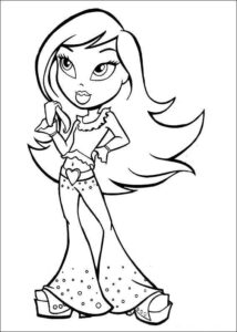 Desenho de Bratz Desenho Colorir Imprimir 43