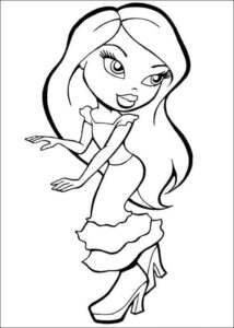 Desenho de Bratz Desenho Colorir Imprimir 46