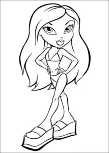 Desenho de Bratz Desenho Colorir Imprimir 47
