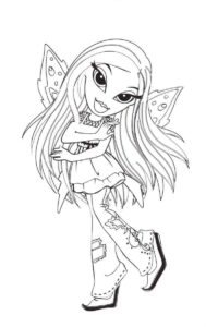 Desenho de Bratz Desenho Colorir Imprimir 57