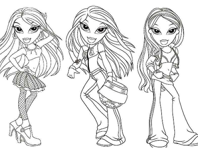 Desenho de Bratz Desenho Colorir Imprimir 59