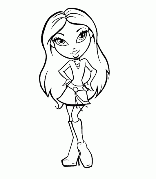 Desenho de Bratz Desenho Colorir Imprimir 78