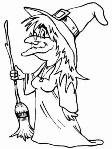 Desenho de Bruxas Desenho Colorir Imprimir 16