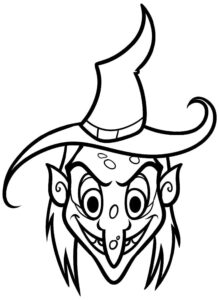 Desenho de Bruxas Desenho Colorir Imprimir 17