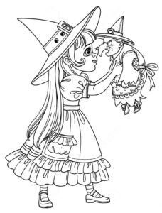 Desenho de Bruxas Desenho Colorir Imprimir 20