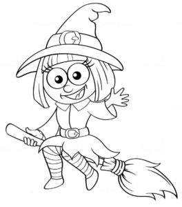 Desenho de Bruxas Desenho Colorir Imprimir 25