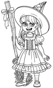 Desenho de Bruxas Desenho Colorir Imprimir 26