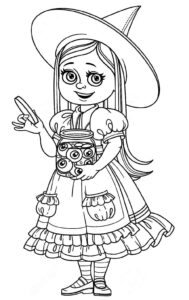 Desenho de Bruxas Desenho Colorir Imprimir 28