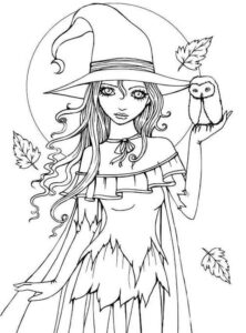 Desenho de Bruxas Desenho Colorir Imprimir 40