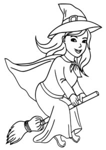 Desenho de Bruxas Desenho Colorir Imprimir 47
