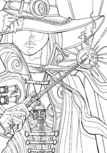 Desenho de Bruxas Desenho Colorir Imprimir 48