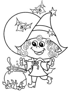 Desenho de Bruxas Desenho Colorir Imprimir 50