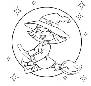 Desenho de Bruxas Desenho Colorir Imprimir 51
