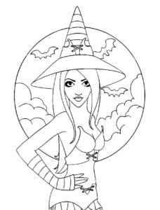 Desenho de Bruxas Desenho Colorir Imprimir 52
