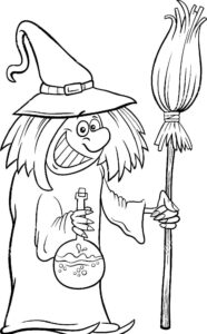 Desenho de Bruxas Desenho Colorir Imprimir 55