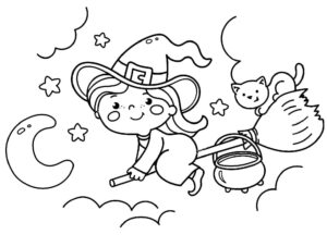 Desenho de Bruxas Desenho Colorir Imprimir 58