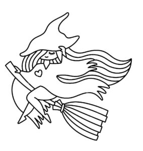 Desenho de Bruxas Desenho Colorir Imprimir 74