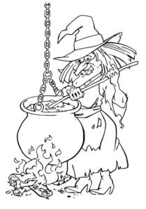 Desenho de Bruxas Desenho Colorir Imprimir 80