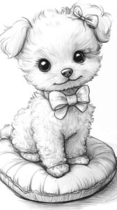 Desenho de Cachorros Desenho Colorir Imprimir 005