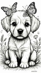 Desenho de Cachorros Desenho Colorir Imprimir 007