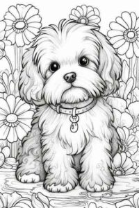 Desenho de Cachorros Desenho Colorir Imprimir 008