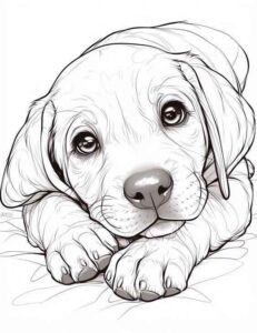 Desenho de Cachorros Desenho Colorir Imprimir 013