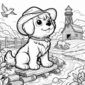 Desenho de Cachorros Desenho Colorir Imprimir 016