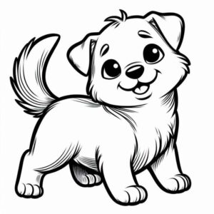 Desenho de Cachorros Desenho Colorir Imprimir 017