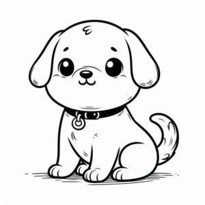 Desenho de Cachorros Desenho Colorir Imprimir 019