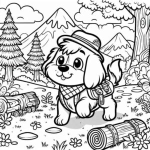 Desenho de Cachorros Desenho Colorir Imprimir 021