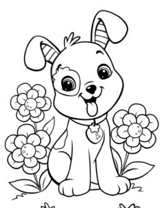 Desenho de Cachorros Desenho Colorir Imprimir 027