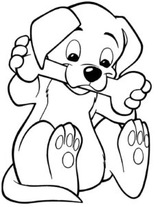 Desenho de Cachorros Desenho Colorir Imprimir 028