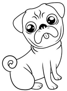 Desenho de Cachorros Desenho Colorir Imprimir 038