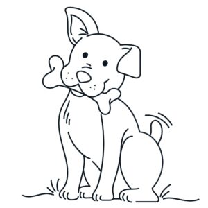 Desenho de Cachorros Desenho Colorir Imprimir 040