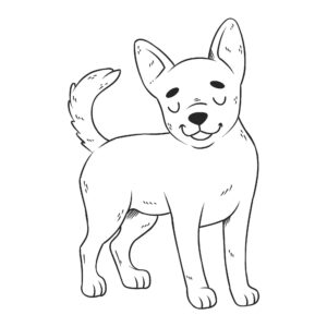 Desenho de Cachorros Desenho Colorir Imprimir 043