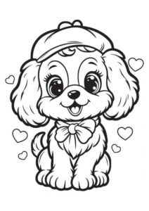 Desenho de Cachorros Desenho Colorir Imprimir 047