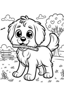Desenho de Cachorros Desenho Colorir Imprimir 049