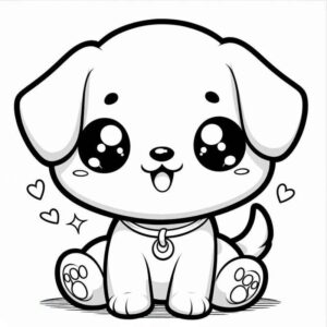 Desenho de Cachorros Desenho Colorir Imprimir 054