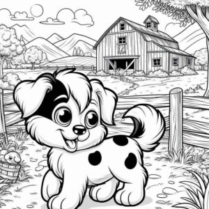 Desenho de Cachorros Desenho Colorir Imprimir 064