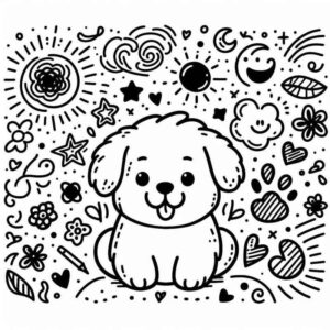 Desenho de Cachorros Desenho Colorir Imprimir 065
