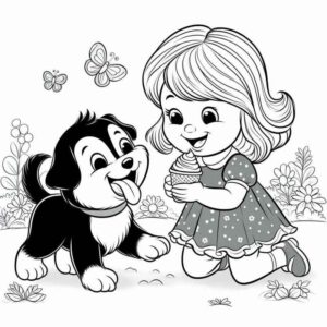 Desenho de Cachorros Desenho Colorir Imprimir 067