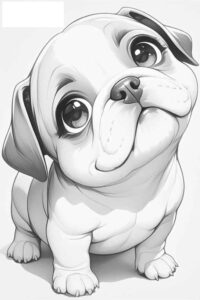 Desenho de Cachorros Desenho Colorir Imprimir 072