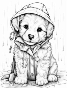 Desenho de Cachorros Desenho Colorir Imprimir 074