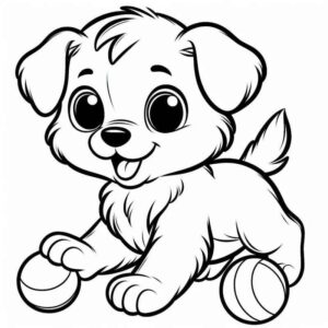Desenho de Cachorros Desenho Colorir Imprimir 080