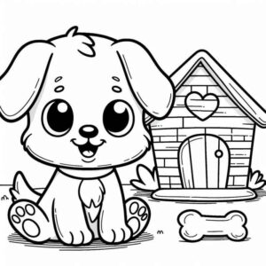 Desenho de Cachorros Desenho Colorir Imprimir 081