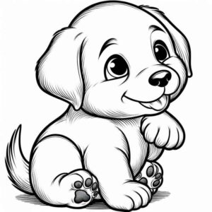 Desenho de Cachorros Desenho Colorir Imprimir 083
