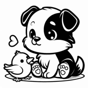 Desenho de Cachorros Desenho Colorir Imprimir 086